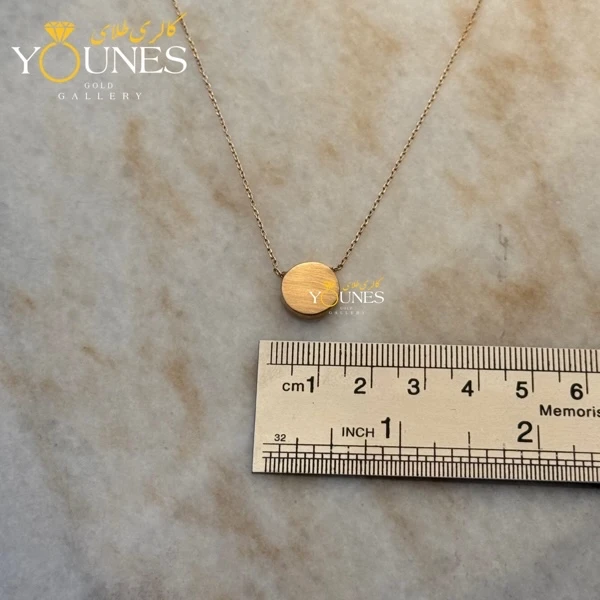 گردنبند طلا دایره توپر